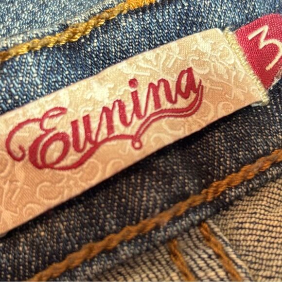 Eunina Midrise Skinny Leg Distressed Jeans EPC Size 3 Excellent preloved conditi - Picture 5 of 6
